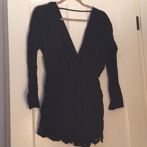 Black astr romper